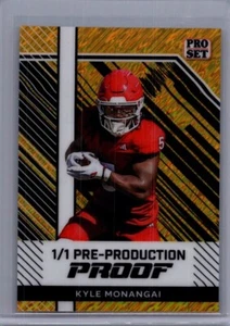 Kyle Monangai 2024 Leaf Football 1/1 Pre Production Proof - Picture 1 of 1