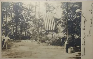 Vintage Postkarte Point Aussichtslager Hufeisen aufstellen schwarz-weiß - Bild 1 von 4
