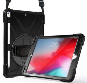 Miesherk Case for iPad (A10) 10.5" 2017, Case with Rotate Stand, Handle, Strap - Picture 1 of 4