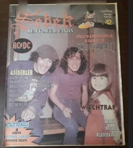 AC DC Angus Young Cover Middle East Magazine few covers of the band known - Picture 1 of 1