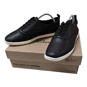 Clarks AceLite Tie Womens Shoes Black Leather Size 10.5 US, 8 UK, 42 EUR - NEW👟 - Picture 1 of 10