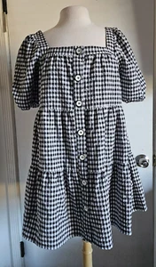 Zara Women's Gingham Mini Dress Size Small - Picture 1 of 10