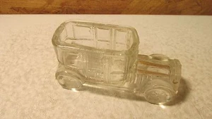 Antique Glass Candy Container Victory Sedan with 6 Vents - Picture 1 of 3