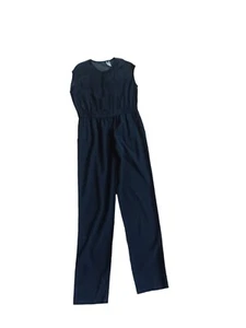 Nanette Lepore Womens Sleeveless Black Jumpsuit Side Pockets Stretchy Size 8 - Picture 1 of 9