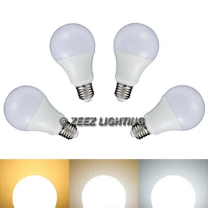 4X 7W Daylight Cool White LED Light Bulbs A-Shaped A19 EQ. 60W Incandescent Lamp - Picture 1 of 12
