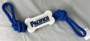CERVEZA PACIFICO 16" RUBBER BONE BAR DOG TOY Blue Puppy Knotted Rope Pull -NEW- - Picture 1 of 8