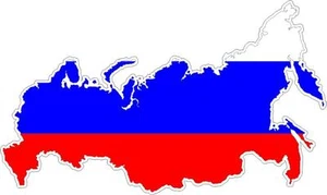 Sticker car moto map flag vinyl outside wall decal macbbook russia russian - Bild 1 von 1