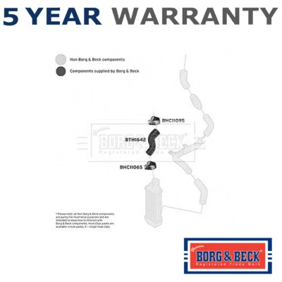 Mangueira Borg & Beck Turbo compatível com Hyundai Accent 2002-2010 1.5 CRDi 282741A401 - Imagem 1 de 4