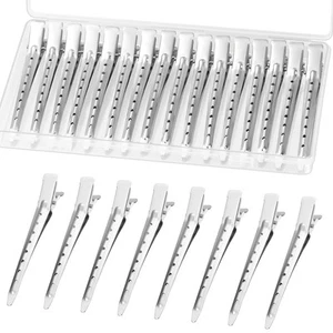 Gingbiss 24 Pcs Duck Billed Hair Clips for Styling Sectioning, 3.5 Silver  - Picture 1 of 7