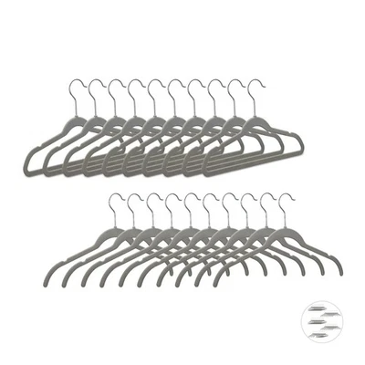 Samt kleiderbügel Velour Kleiderhänger platzsparende Wäschebügel 60 Stück - Bild 1 von 4