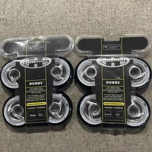 DUBBS 80mm 82A HYPER Performance Inline 8 Rollerblades Wheels Black -2 Packages - Picture 1 of 2