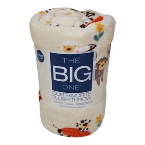 The Big One Oversized Plush Throw Blanket 5 Ft x 6 Ft Polyester Love Fur All - Picture 1 of 13