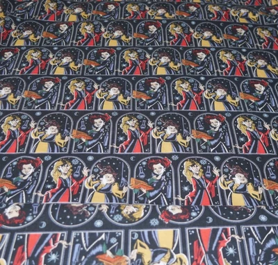 HOCUS POCUS Night Sky Cotton Fabric HALLOWEEN DISNEY Sanderson Sisters 3 YARDS - Image 1 of 4