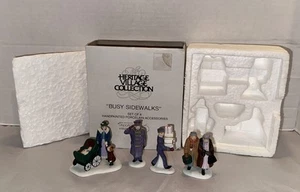 Department 56 Heritage Village Christmas in the City "Busy Sidewalks" People - Bild 1 von 10