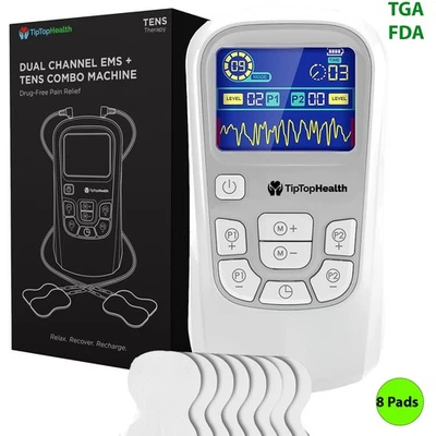 TENS EMS Acupuncture Body Massager OSITO Pain Relief Machine Muscle Therapy FDA - image 1 of 4