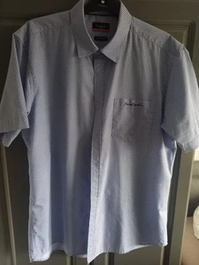 Pierre Cardin Men's Short Sleeve Shirt Blue. Size XL - Picture 1 of 4