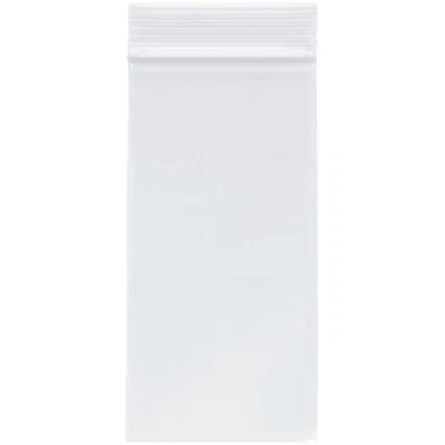 Plymor 3" x 6", 2 Mil Zipper Reclosable Plastic Bags - Image 1 of 3