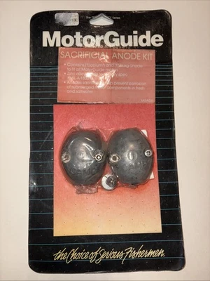 MotorGuide Sacrificial Anode Kit Military Spec Zinc Alloy NIP - Image 1 of 4