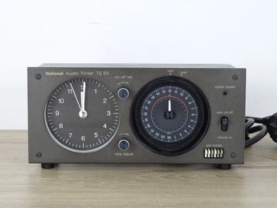 National TE 65 Audio Timer, optisch guter Zustand, Bastlergerät, 10556 - Bild 1 von 4