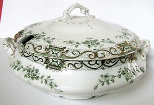 Antique Henry ALCOCK England Covered Serving Bowl ELITE Pattern - Picture 1 of 6