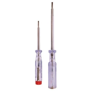 2PC ELECTRICAL MAINS VOLTAGE TESTER ELECTRICIANS INSULATED  SCREWDRIVER AMTECH - Picture 1 of 2