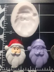Santa Claus face-Christmas silicone mold small size for handcrafts-handmade mold - Picture 1 of 2