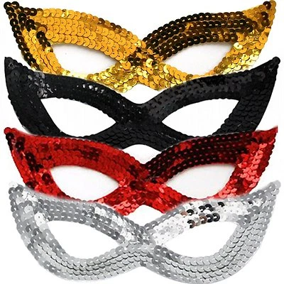 Sequin Masquerade Eye Face Mask Fancy Dress Masked Ball Dance Party Costumes - Image 1 of 4