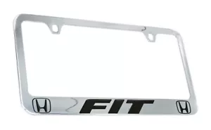 Soporte para matrícula de metal cromado Honda Fit - Imagen 1 de 4