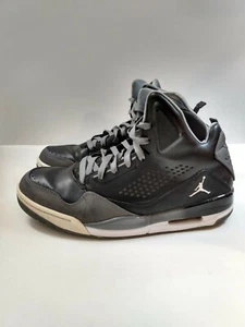 MEN'S NIKE AIR JORDAN FLIGHT SC-3 629877-013 BLACK WHITE COOL GREY SZ 10.5 US - Picture 1 of 12