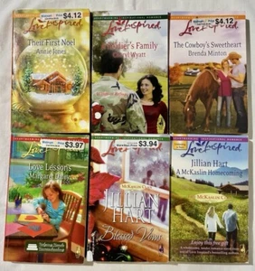 Love Inspired Harlequin Romance Paperbacks Lot of 6 Books Marriage Bride Cowboy - Bild 1 von 4