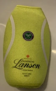LANSON WIMBLEDON Tennis Ball Champagne Bottle Cover Chiller Rare Fob - Picture 1 of 2