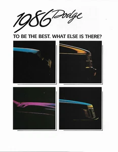 Automobile Brochure 1986 Dodge Full Line - Picture 1 of 1