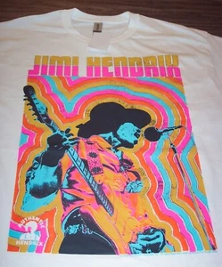 VINTAGE STYLE JIMI HENDRIX Playing Guitar T-Shirt MENS SMALL NEW w/ tag - Picture 1 of 3