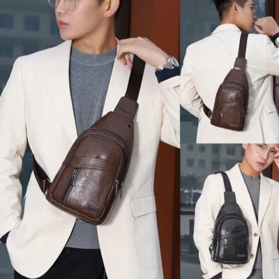 Mens Women Sling Bag Cross Body Handbag Chest Bag Shoulder Pack Sport Travel Bag - Изображение 1 из 4