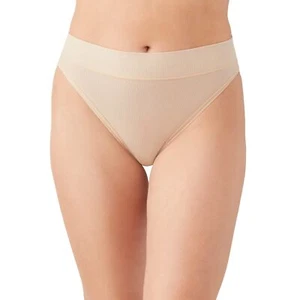 Wacoal 297731 Women's Balancing Act Hi Cut Brief Panty, Sand, Medium - Picture 1 of 3