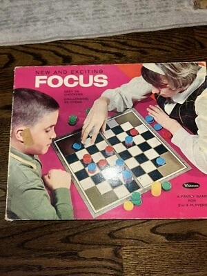 Vintage “Focus” Board Game by Whitman 1965 Easy As Checkers Hard As Chess EUC - Image 1 of 4