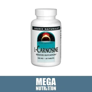 Source Naturals L-CARNOSIN 500mg 60 Tabletten Anti-glykation/Anti-aging - Bild 1 von 2