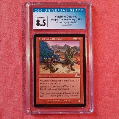 Magic The Gathering MTG Urza's Legacy: Viashino Cutthroat - CGC 8.5 NM Mint - Image 1 of 2