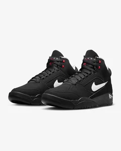 Mens Air Flight Lite Mid Trainers DQ7687 003 Black/White Size UK 7.5 EU 42 - Picture 1 of 8