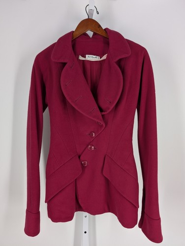 Karl Lagerfield vintage anni 80 Fuscia Memphis gruppo arte scolpita giacca pile Chanel