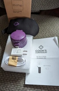NIB Cooks Companion H2 Sport Bottle Accessory Set- Clear/ Purple - Picture 1 of 5