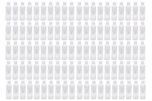 100 BULK - 100ML Empty Plastic Bottles+Flip Lids for Hand Gels & Lotion Travel - Picture 1 of 11