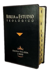 BIBLIA DE ESTUDIO TEOLOGICO PIEL NEGRO RVR1960 "Personalizada" - Imagen 1 de 9