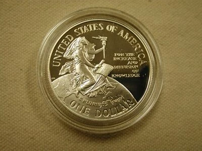 Smithsonian Institution 150th Anv. Commemorative 1996 Silver Coin Proof - Image 1 of 4