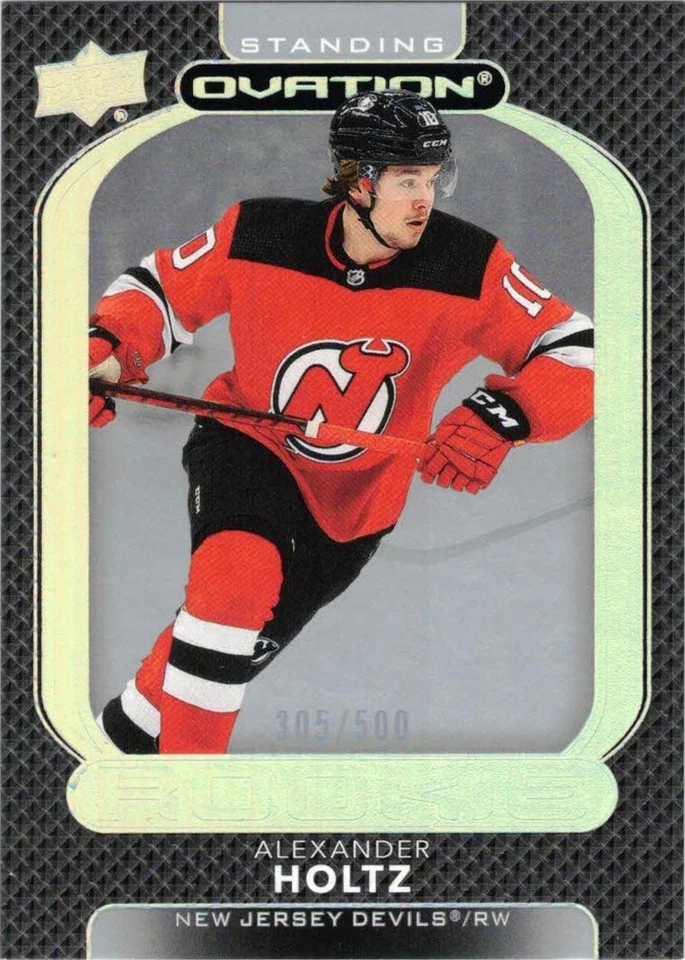 2021-22 Standing Ovation #147 Alexander Holtz 305/500 New Jersey Devils - Image 1 of 1