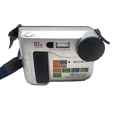 Sony Mavica MVC-FD75 0.4MP Digital Camera - Silver Non working for Parts - Image 1 of 4