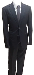 ABITO UOMO EMPORIO GRIGIO SCURO LANA TAS 46 48 50 52 54 56 58 60 AUTUNNO INVERNO - Imagen 1 de 10