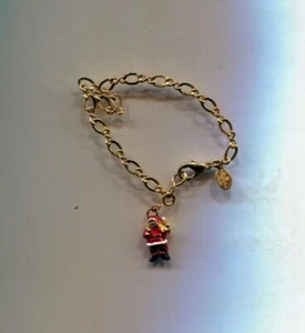 CHRISTOPHER RADKO CHRISTMAS SANTA CHARM BRACELET only one - Picture 1 of 1
