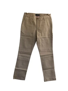 LANDS END Girls 12 (11-12YRS) Khaki Uniform Stain Resistant Pants #3909 - Picture 1 of 10