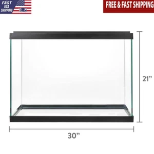 20 Gal Glass Aquarium Starter Kit 3 Stage Filtration LED Lighting Easy Setup New - Picture 1 of 1